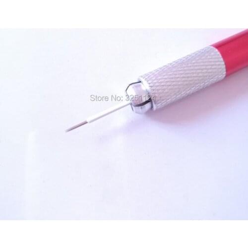 100 pcs Round 5 needles Laminas Tebori Shading R5 Eyebrow Microblading Needles Manual Needle Fog Eyebrow Blade Round Needles