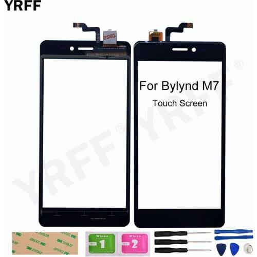 For BYLYND M7 Touch Screen Digitizer M7 Front Glass Panel Sensor Assembly Parts Replacement Free Shipping