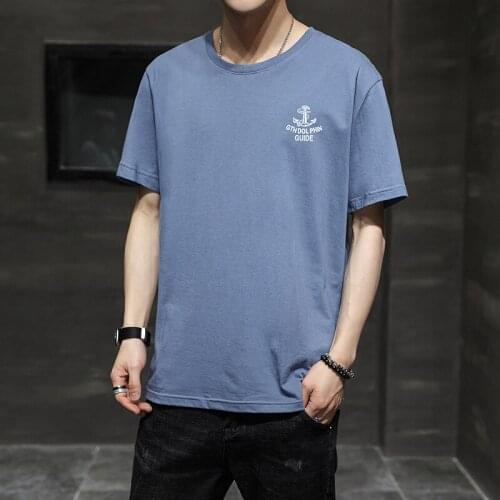 2021 Mens T-shirt Cotton Summer Short Sleeve Oversize Loose Casual Shirts High Quality Male Fashion Jacket For Youth Boys Tops