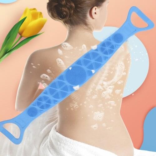 New Body scrub sponge scrub for body brush back scrub accessories bath wipes belt shower brushes scrubber sponge 2021