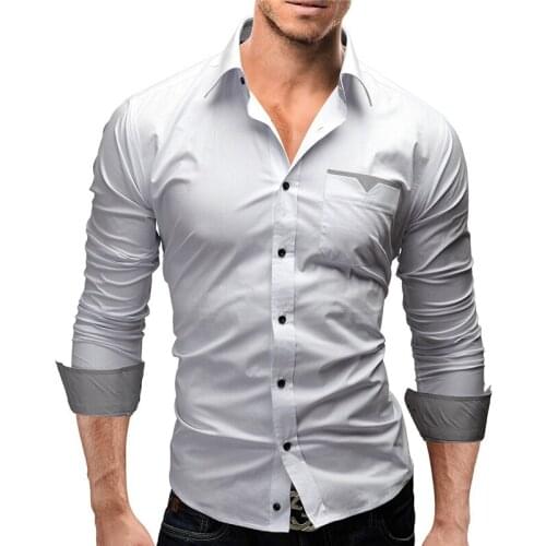 Camisa Masculina Fashion Men Shirt Nice Pop Brand Casual Long-Sleeved Chemise Homme High Quality Slim Plaid Dress shirt XXXL