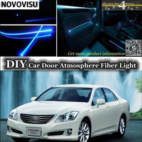 NOVOVISU For TOYOTA Crown / Majesta interior Ambient Light Atmosphere Fiber Optic Lights Inside Door Panel illumination Refit