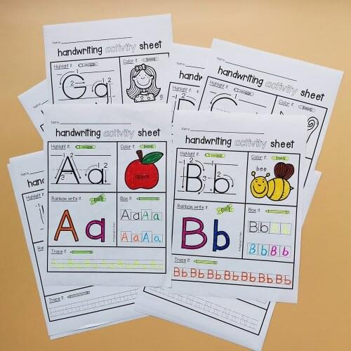 Learning English Educational Toy English Books for Children 26 Letter of The Alphabet English Homework Game Montessori Books