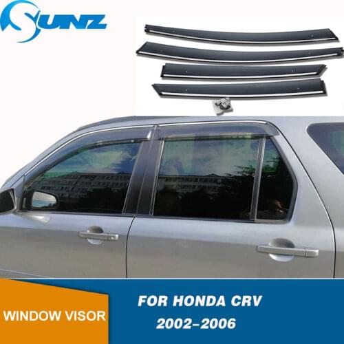 Side Window Deflector For Honda CRV 2002 2003 2004 2005 2006 Smoke Window Visor Vent Shades Sun Rain Deflector Guards SUNZ