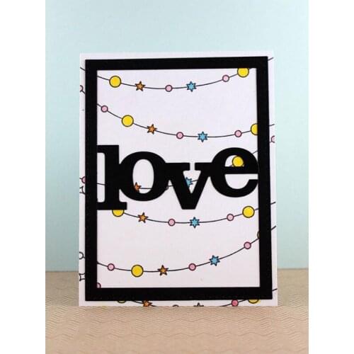 Letters Love Metal Cutting Dies Stencils For DIY Scrapbooking Decorative Embossing Suit Paper Cards Die Cutting Template 2019