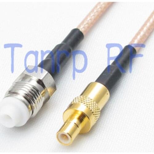 8in FME female jack to SMB male RF adapter connector 20CM Pigtail coaxial jumper cable RG316 extension cord