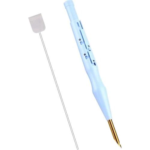 1Pcs Adjustable Embroidery Pens Sewing Embroidery Punch Needle Weaving Tools for Stitching Applique Embellishment