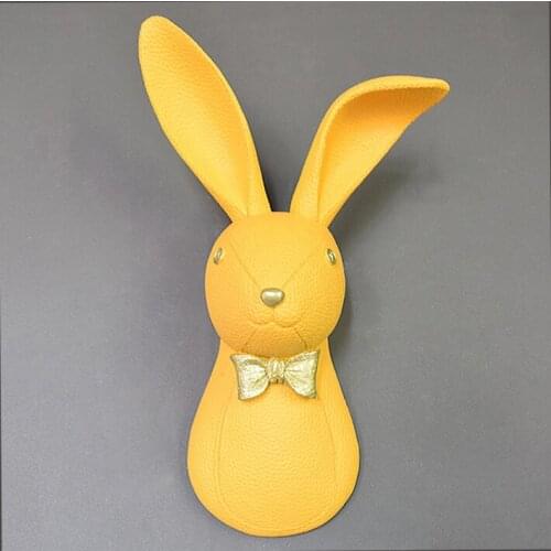 MODERN WALL DECOR RABBIT STATUE SCULPTURE HOME DECORATION ACCESSORIES DECORATIVE RESIN STATUES LIVING ROOM DECORATIONS FIGURINE