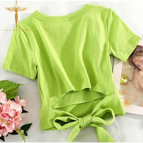 Женские летние футболки ULLAFLAMO China At AliExpress