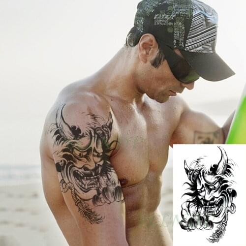 Waterproof Temporary Tattoo Sticker Prajna Head Lotus Feather Rope Fake Tatto Flash Arm Tatoo Body Art for Women Men