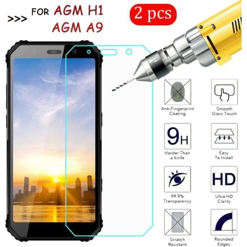 Tempered Glass For AGM A9/H1 Protective Phone Film Cover For AGM H1/ A9 Protector Screen 2.5D 9H Premium Glass