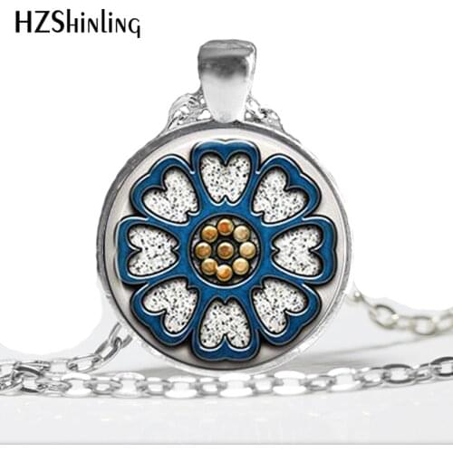 HZ--A466 New Pai Sho Necklace Avatar the Last Airbender Pendant Jewelry Glass Dome Pendant Necklace HZ1