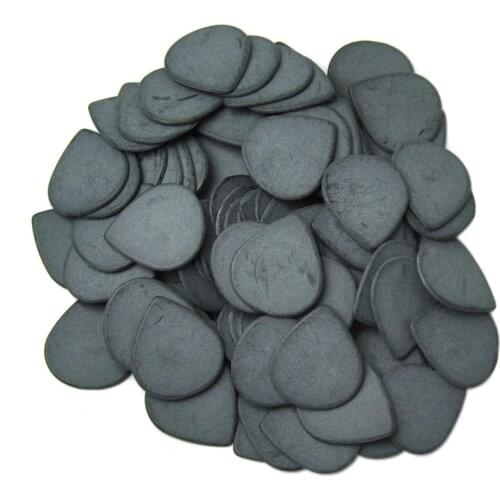 100pcs Extra Heavy 1.5mm Teardrop Waterdrop Delrin Jazz Guitar Picks Plectrums Black