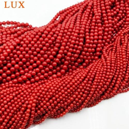 12mm Red Bamboo Coral Beads 15.5" Inch Strand AAA Round Beads Deep Red Coral Beads Beading Supplies