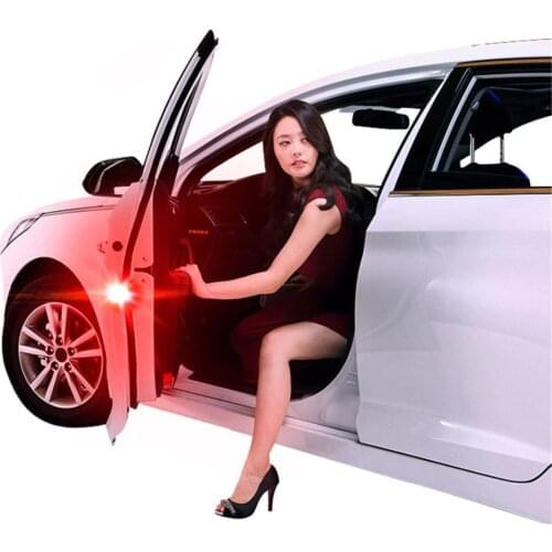 2Pcs Magnetic Wireless LED Car Door Opening Warning Lights Waterproof Strobe Flashing Anti Rear-end Collision led Safety Lamps
