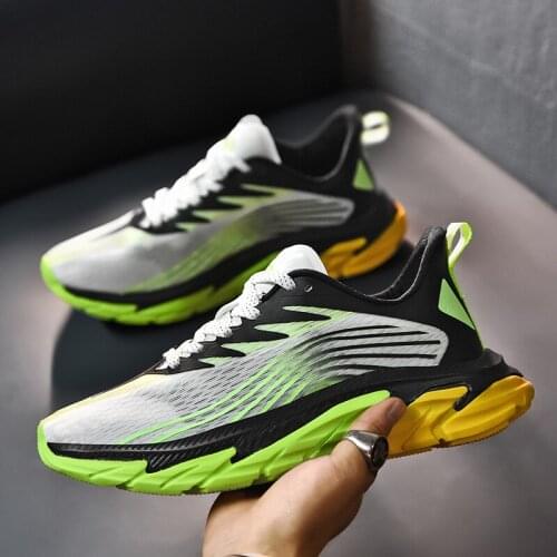 2021 Summer Trendy Running Shoes for Men Chunky Sneakers Outdoor Casual Sports Shoes Breathable Mesh Walking Shoes Zapatillas