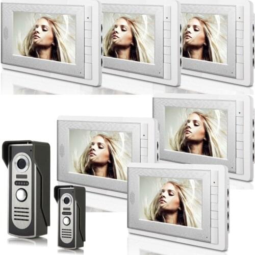 2V6 7 Inch Monitor Water-Proof IP66 Wired Video Door phone