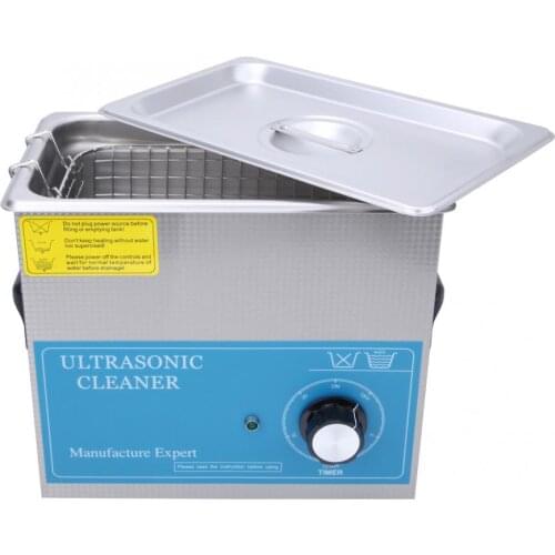 4.5L Ultrasonic Cleaner Stainless Steel Mechanical Timing Lab Cleaning Machine 240T Power Tool Accessories