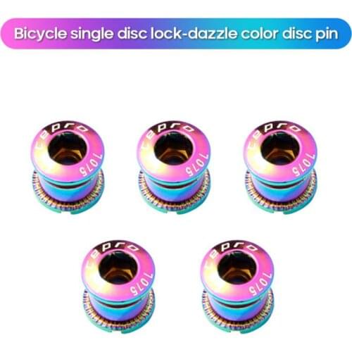 Aluminum Alloy 7075 CNC MTB Bicycle Chainwheel Screw Chainring Bolt Plate Plate Screws Crankset Bolts Mountain Bike Components