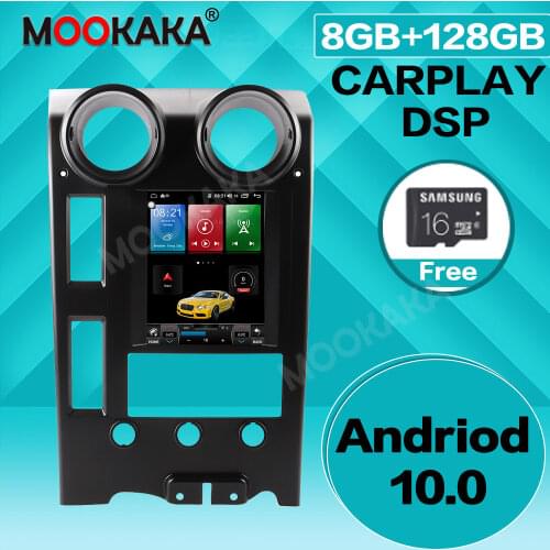 Android 10 128GB Car GPS Navigation For Hummer H2 2004-2009 Head unit Multimedia player Auto radio tape recorder Tesla style