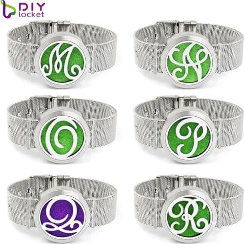 30mm Stainless Steel Perfume Diffuser Bracelet With Free Pads BD268-A-T