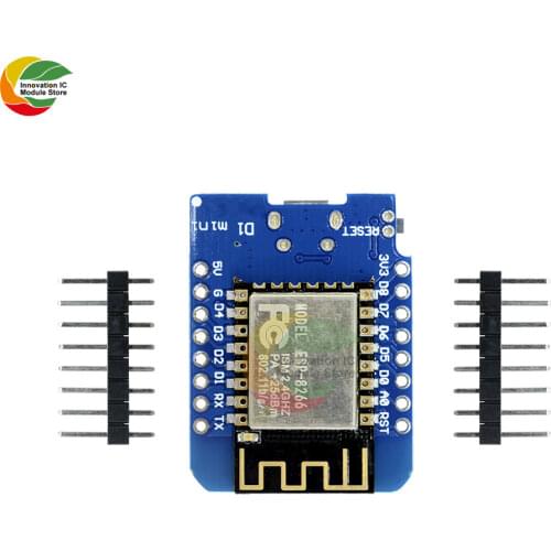 3.3V ESP8266 ESP-12 ESP-12F For WeMos D1 Mini Module WiFi Development Board CH340G V2 NodeMCU Lua Micro USB With Digital Pin