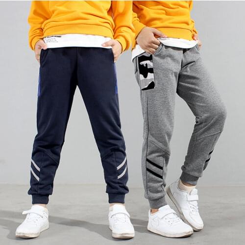 Kids Boys Pants 2020 Spring/Autumn Children Teenage Boys Sports Casual Trousers Pants For Girl 6 8 10 12 14 Year Wear clj070