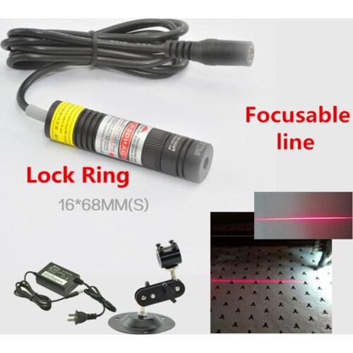 Focusable with Lock Ring 650nm 10mw 50mw 100mw 150mw 200mw Laser Line Module for Clothes Cutting / Wood Cutting Mechanical