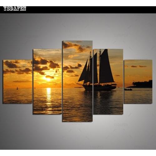 HD print olieverf Film modulaire foto Scenery poster kind room decor woondecoratie 5 stks canvas art z444