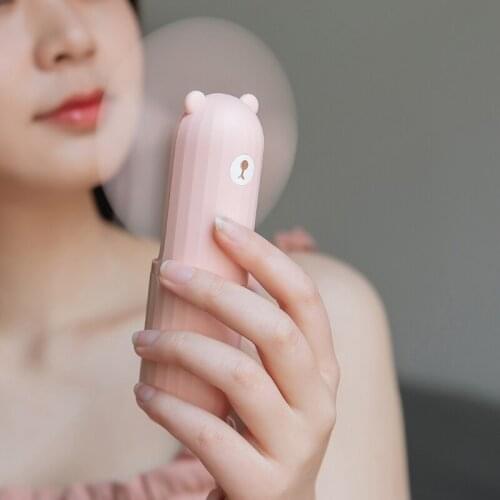 LX9B Pocket Handheld Fan Mini Portable Hand Fan Battery Operated 12+Working hours USB Rechargeable Cooling Fan