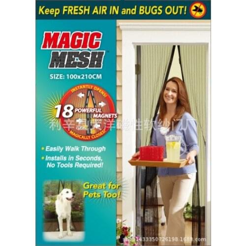 Magnetic anti-mosquito curtain tv curtain magnetic absorption summer anti-mosquito screen screen curtain magic glue