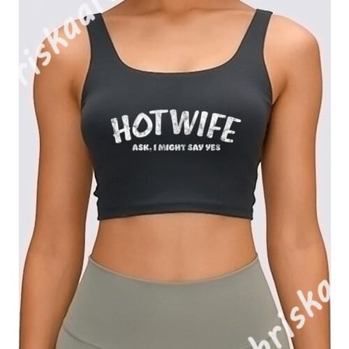 Naughty Swinging Hotwife Distressed Tank Top Printing Basic Gift Normal Spring Sexy Tops Tee O Neck Vest