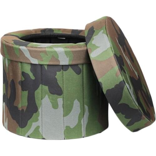 Portable Car Toilet With Cover Outdoor Mobile Toilet Large Urine Bag Self-driving Car Folding Toilet Commode Toilet Seat