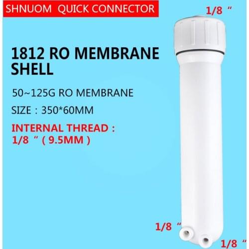 RO 50G 75G Membrane Threaded Water Purifier Filter Shell Membrane Pure Reverse Osmosis Water Machine Accessories 1812 Cartridge