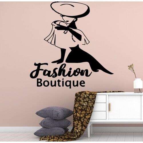 Romantic Fashion laddy Wall Stickers Modern Fashion Wall Sticker Nursery Kids Room Wall Decor Removable Mural