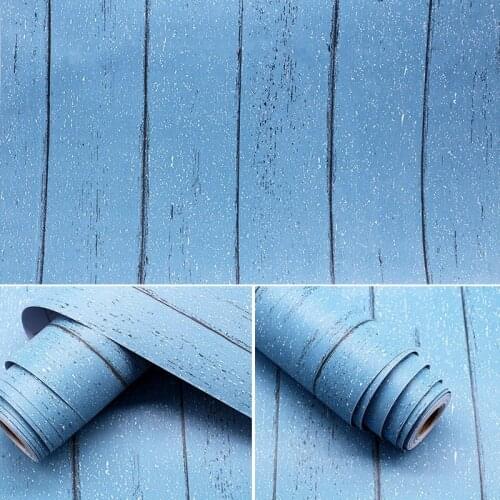 Wallpaper self-adhesive living room dining room striped bedroom Nordic white maple simple thick wood grain sticker PVC vinyl