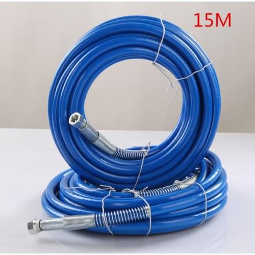 15m High Pressure Hose 1/4" NPS 3300Psi Max For Wagner Titan Graco Tool Airless Spare Part Hose Paint Sprayer Water