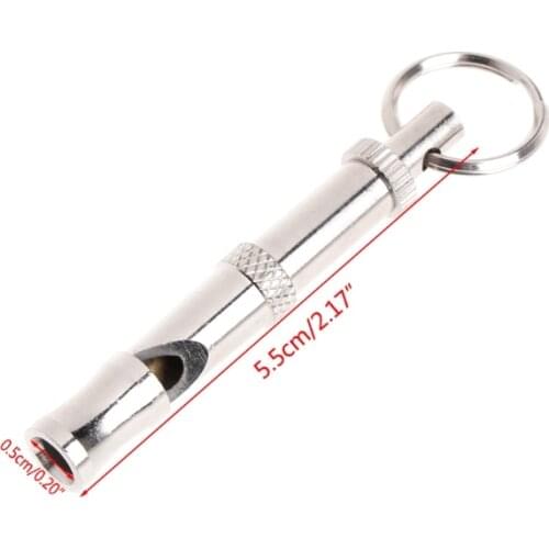 Pet Dog Training Obedience Whistle Ultrasonic Sound Pitch Quiet Adjustable Flute Puppy