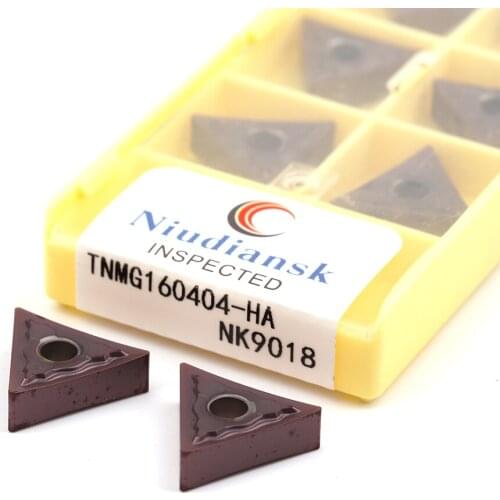TNMG160404-HA TNMG160408-HA NK9018 CNC lathe turning tool PVD+CVD coating High hardness Metal cutting insert for stainless steel