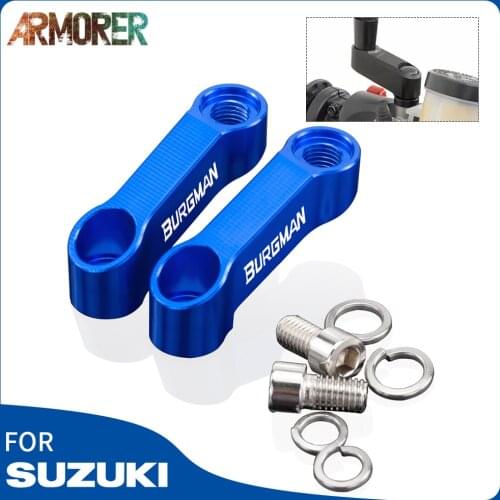 Motorcycle Rearview Mirror Extend Riser Extension Adapter Universal For SUZUKI BURGMAN 650 Burgman650 Motorcycle Accessories