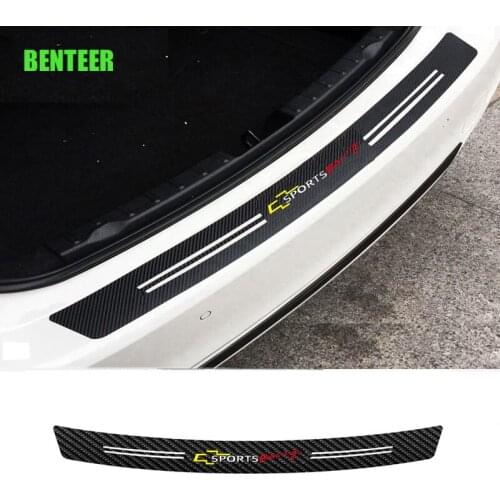 Carbon fiber car bumper protection sticker for Chevrolet Cruze Captiva Lacetti Aveo Orlando Epica Camaro Spark
