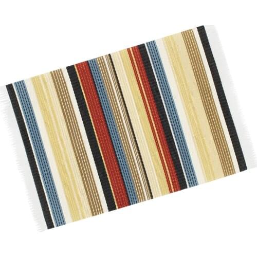 1:12 Dollhouse Miniature Striped Carpet Furniture Rug Living Room Art Floor Decoration