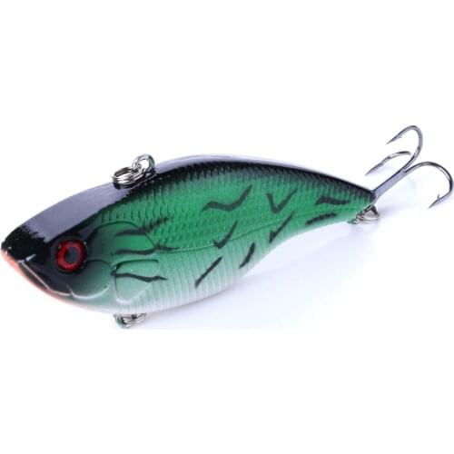 HENGJIA 1pcs 7.5cm 18g 6#hooks game VIB hard fishing lures wobble bass pike peche fishing baits isca de pesca fishing tackles