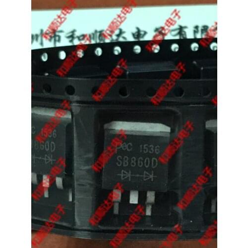 10pcs/lot SB860D New Spot TO-263 60V 8A