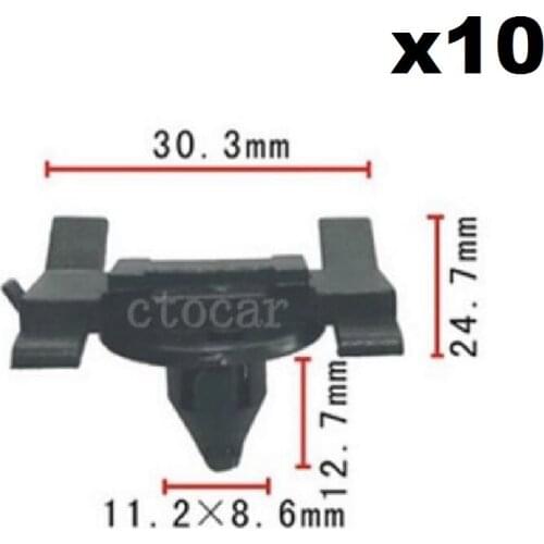 10x Nylon Side Moulding Clips Retainer Fastener Rivet 75049-33010 for Toyota Lexus