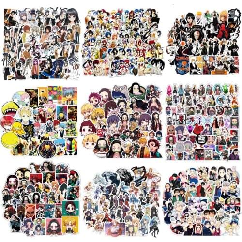 30 Styles Japan Anime Stickers Classic Fashion Graffiti Stickers For Moto Car Suitcase Laptop Cartoon Skateboard Stickers F4