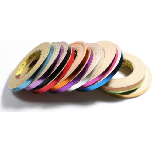 50meters/lot (10meters/pc) 12colors Newborn Shiny PU Leather Sticky Band for Metal Clips Luxury Ribbon TAPE for DIY Accessories