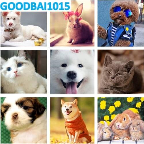 Cute Little Animal Diamond Painting Picture of Rhinestones Diamond Embroidery Home Decor 5D Diy Mosaic Cross Stitch Kits