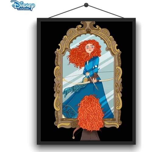 Disney 5D DIY Diamond Painting Princess Look At Yourself In The Mirror Series Diamond Embroidery 3D Handicraft Home Decoration