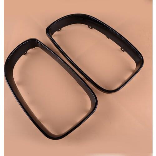 Beler ABS 2PCS Car Front Kidney Grill Grille Surrounds Cover Trim Fit for BMW 1 Series E81 E82 E87 2007-2009 2010 2011 2012 2013